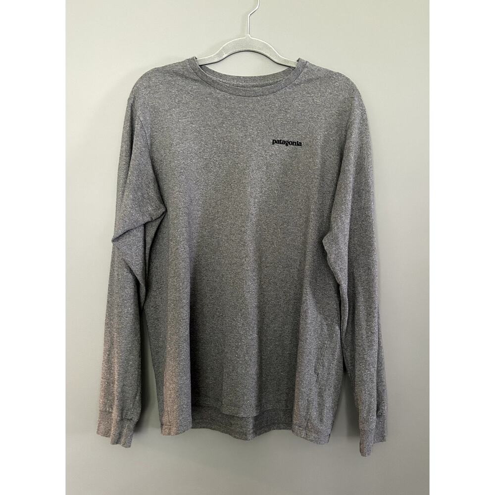 Patagonia Men's Gray Long Sleeve Shirt - Medium